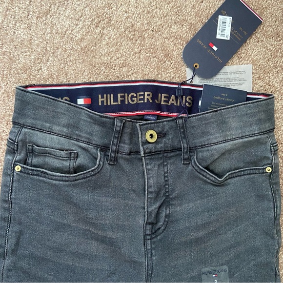 NWT Tommy Hilfiger Black Bedford Skinny Leg Jeans - Picture 1 of 8